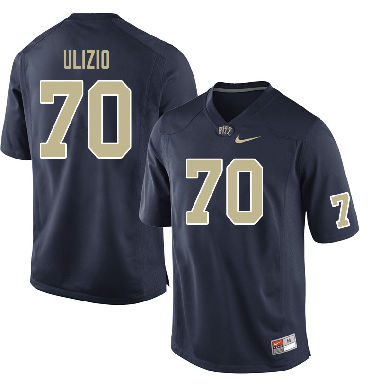 Men #70 Nolan Ulizio Pitt Panthers College Football Jerseys Sale-Navy